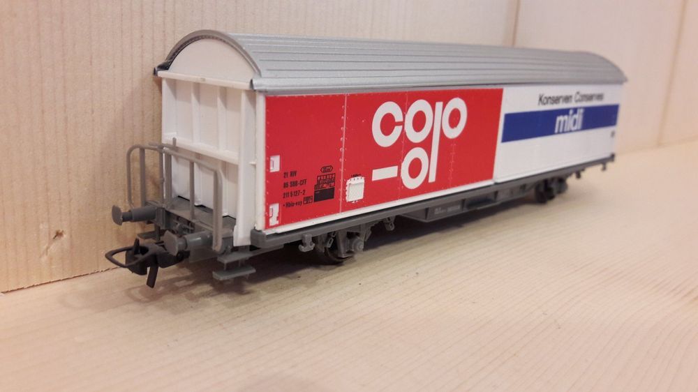Hobbytrade 33303 H0 Set van drie schuifwandwagens Hbis van de NS