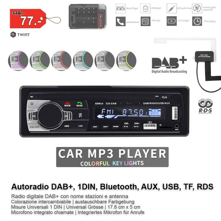Dab /Dab Autoradio 1 Din avec Carplay Android Auto Écran Tactile 5 Dab /Dab Autoradio 1 Din avec Carplay Android Auto Écran Tactile 5