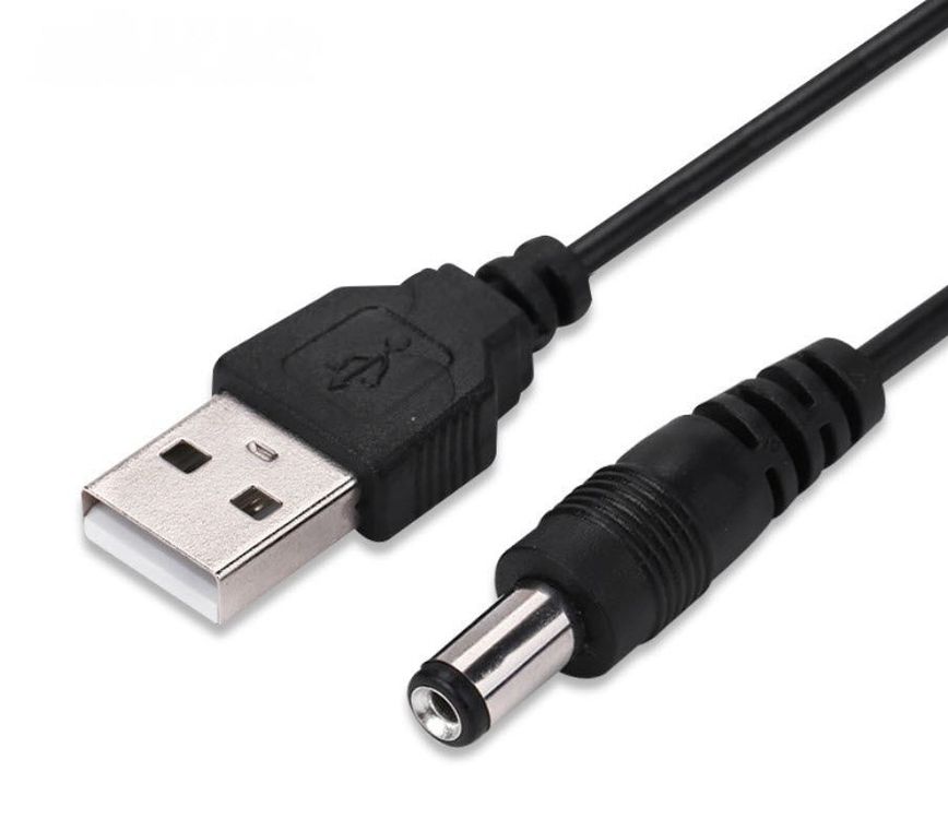 Ladekabel 5V/12V USB zu DC 5,5 * 2,5 mm 1