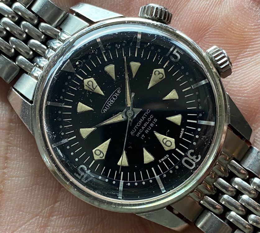 Rare 1962 AUREOLE Compressor Diver Watch Kaufen auf Ricardo