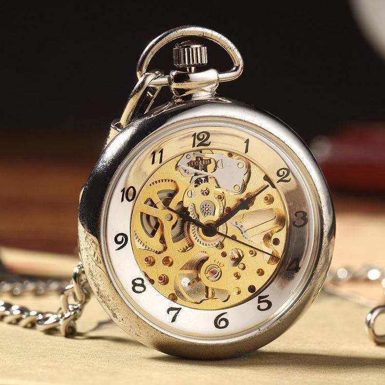 Mechanische Taschenuhr Vintage - Luxus Uhr Mit Römischen Ziffern