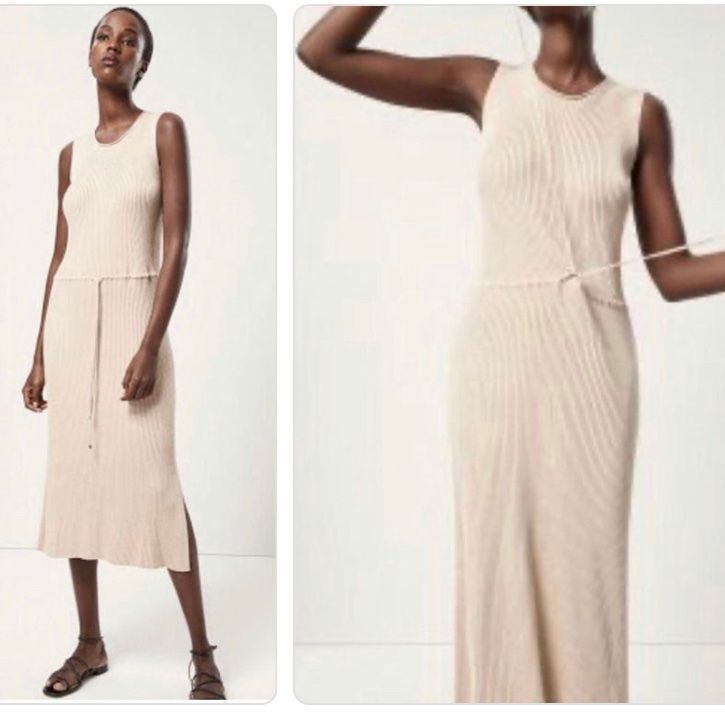 con man idea Manifold Massimo Dutti Kleid Beige M Neu | Kaufen auf Ricardo