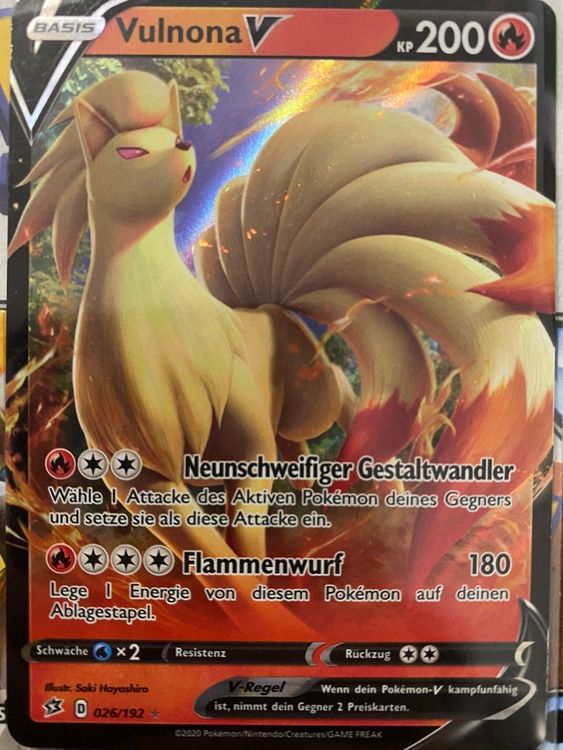 Pokemon-Karte Vulnona V | Kaufen auf Ricardo Pokemon-Karte Vulnona V | Kaufen auf Ricardo