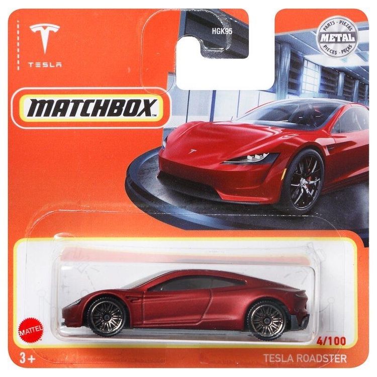 Modellfahrzeug Matchbox Tesla Roadster rot