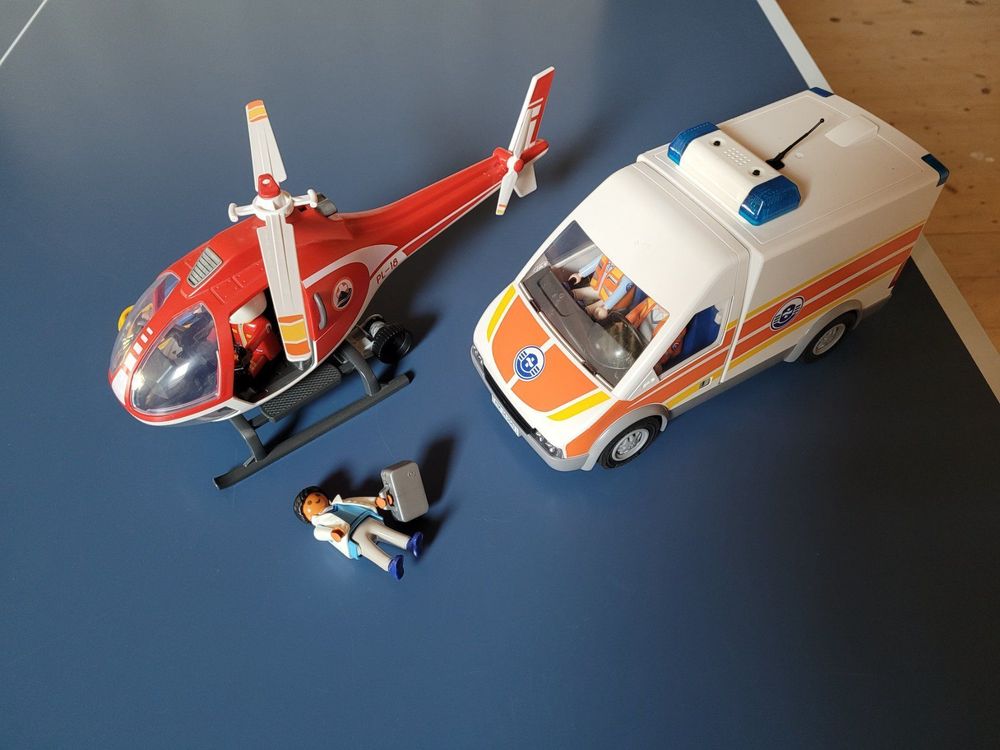 Playmobil Helikopter, Krankenwagen Kaufen auf Ricardo