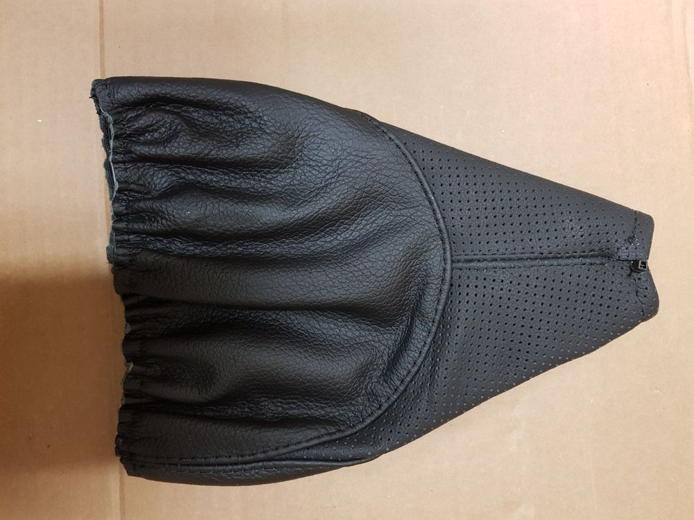 L&P Schaltsack Echtleder Schwarz - Schaltmanschette Für Opel Corsa B