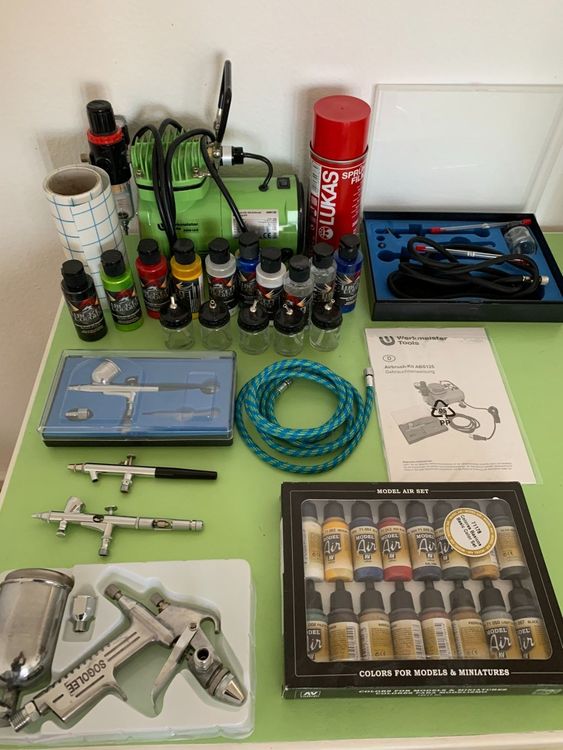 AirbrushSet mit viel Zubehör Kaufen auf Ricardo