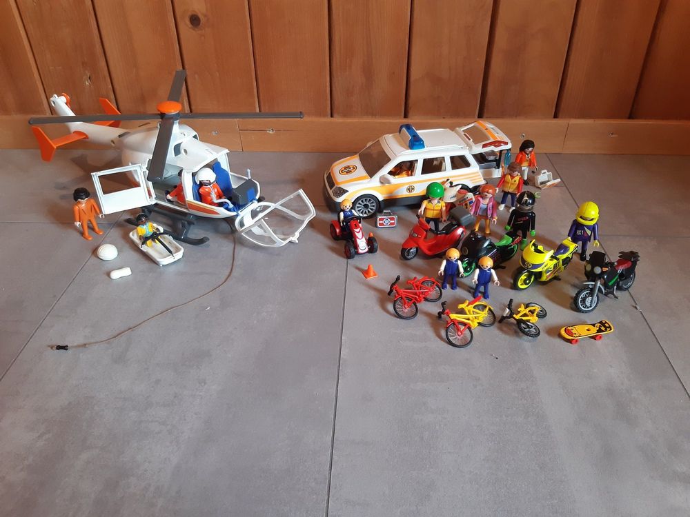 Playmobil Notarzt, Helikopter Fahrzeuge Acheter sur Ricardo