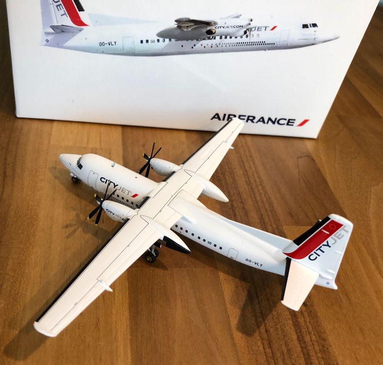 HERPA Fokker 50 Maersk Air – Avion De Ligne 1/200, Métal/plastique (HER572804)