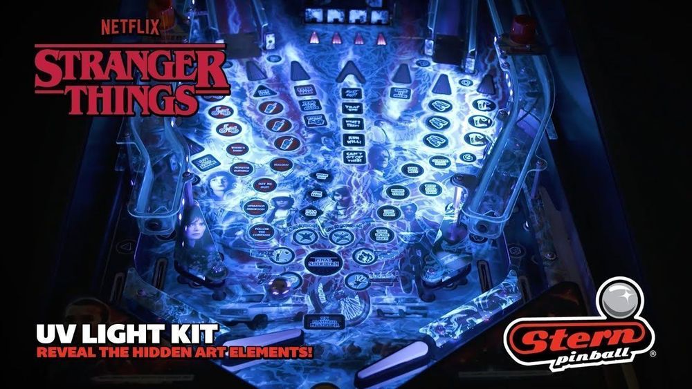 Stranger Things Pinball Flipper UV Kit Comprare su Ricardo