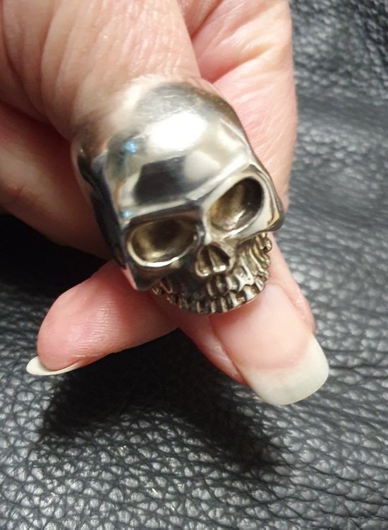 Neu: Skull Ring Gr. 60 / Silber 925 1