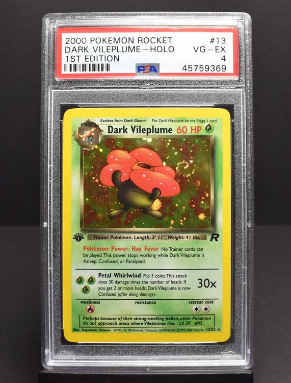 Dark Vileplume 1st ed. Holo SWIRL PSA 4 Kaufen auf Ricardo