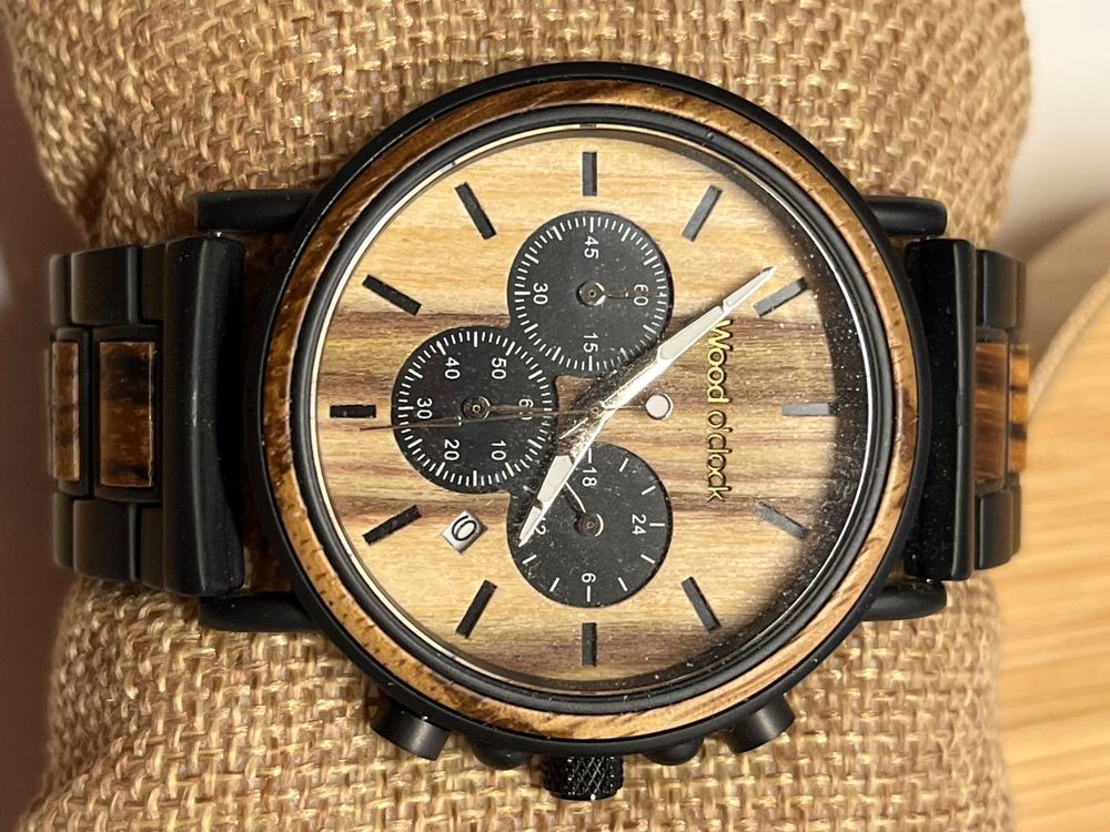 Holzuhr von Wood o‘clock Kaufen auf Ricardo