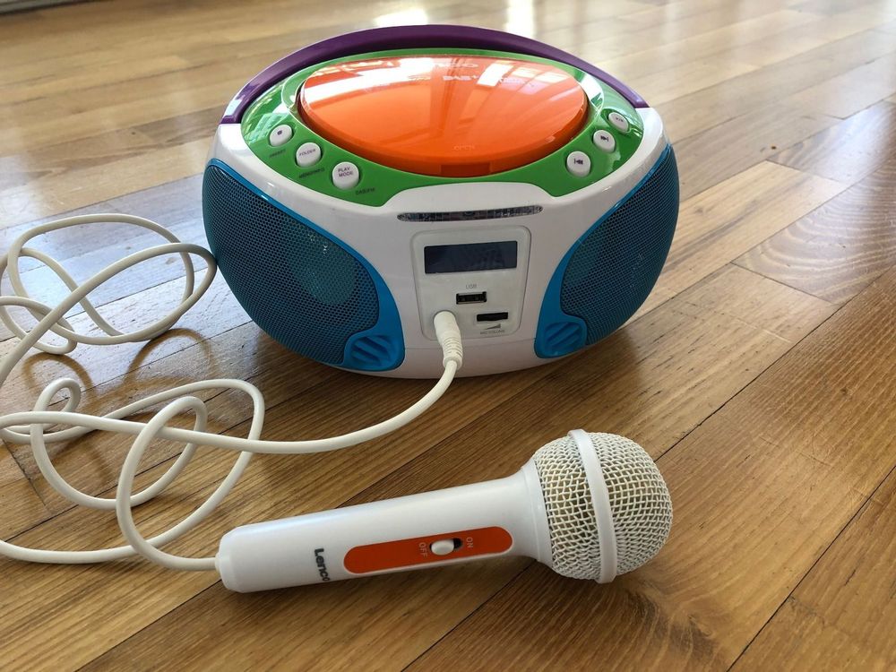 Lenco Kinder CD Player mit Mikrofon und Partylichter Kaufen auf Ricardo