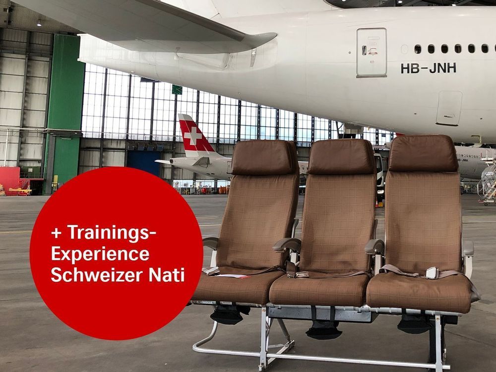 SWISS Flugzeugsitz + Nati-Training 1