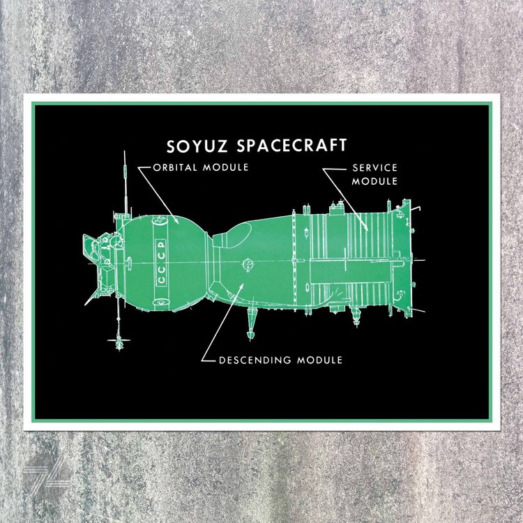 SOYUZ SPACE USSR Poster Repro 40x60cm 1