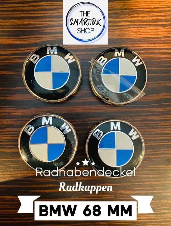 4 Stück 68MM BMW Nabendeckel Radnaben Nabenkappen Radkappe Felgendeckel Embleme 