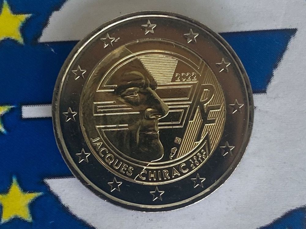 2 EURO FRANCE 2022. JACQUES CHIRAC | Acheter sur Ricardo