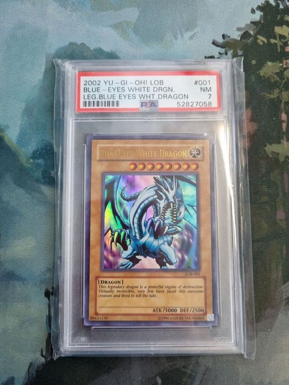 BlueEyes White Dragon / PSA 7 / LOB001 Kaufen auf Ricardo