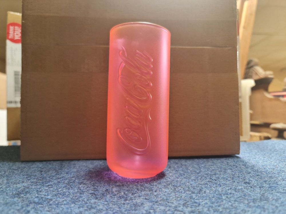 Coca Cola Glas Limited Edition Pink Und Gr n Acheter Sur Ricardo