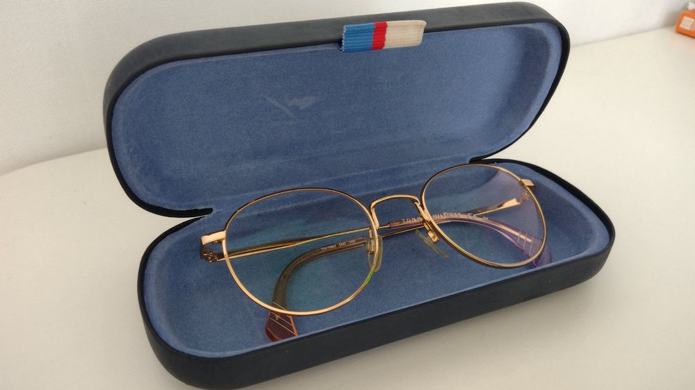 brillengestell tommy hilfiger blau