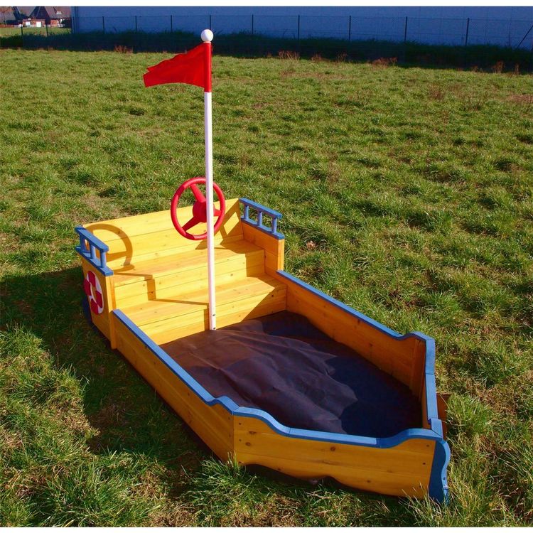Piratenboot Sandkasten Boot aus Holz Kaufen auf Ricardo