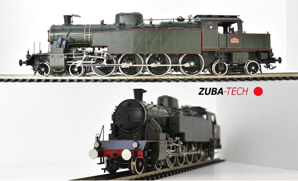 Locomotive à Vapeur PLM 242 AT6 Fulgurex - Échelle 0 - Laiton - Rarissime Neuve