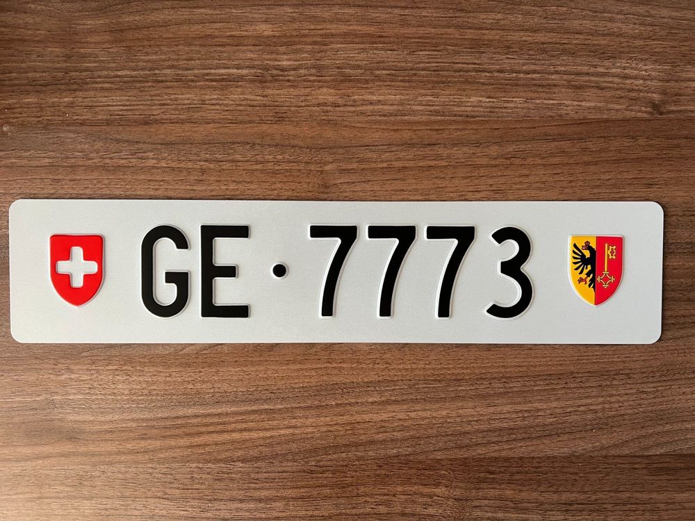 Plaques d'immatriculation GEnève Acheter sur Ricardo