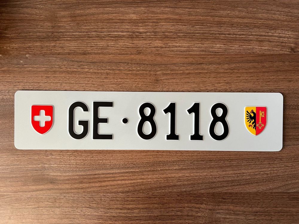 Plaques d'immatriculation GEnève Acheter sur Ricardo