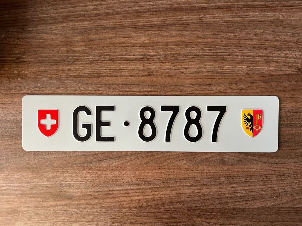 Plaques d'immatriculation GEnève Acheter sur Ricardo