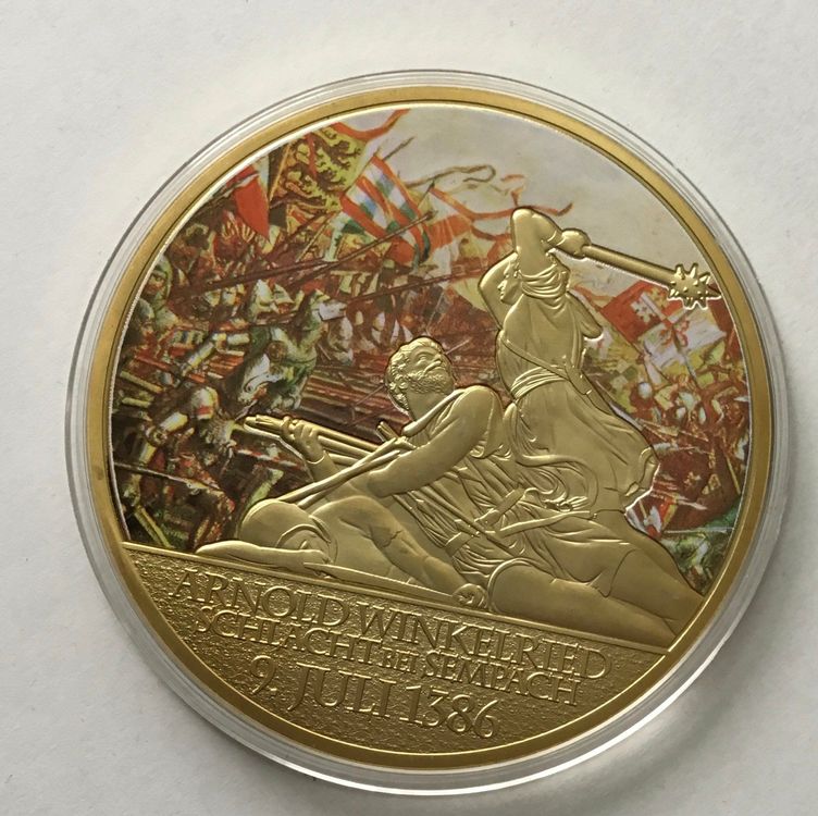 Arnold Winkelried Schlacht bei Sempach Medaille Kaufen auf Ricardo
