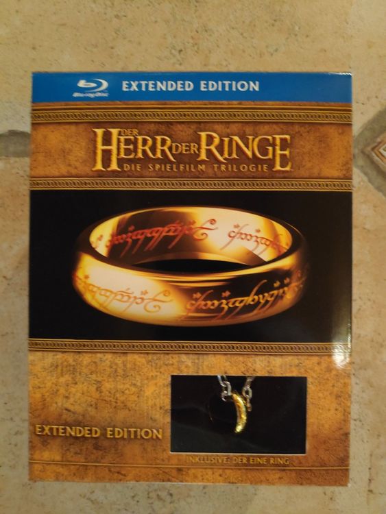 Blu Ray Der Herr Der Ringe Extended Edition Mit Dem Ring Comprare Su Ricardo