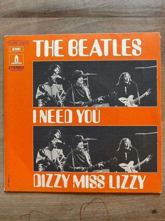 The Beatles I Need You Dizzy Miss Lizzy Kaufen Auf Ricardo