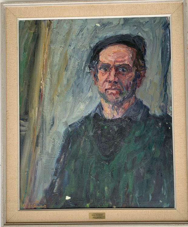 Heinz SCHWARZ (19201994) Selbstbildnis Gemälde Acheter sur Ricardo