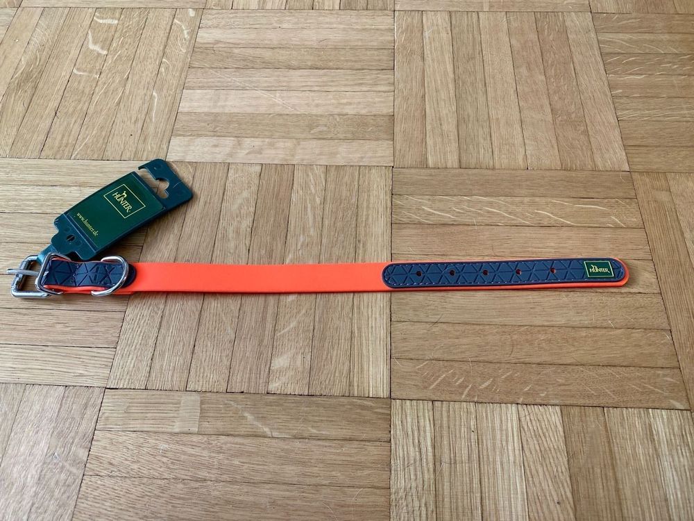 Hunter Halsband Convenience, neon orange, 23-30cm 1
