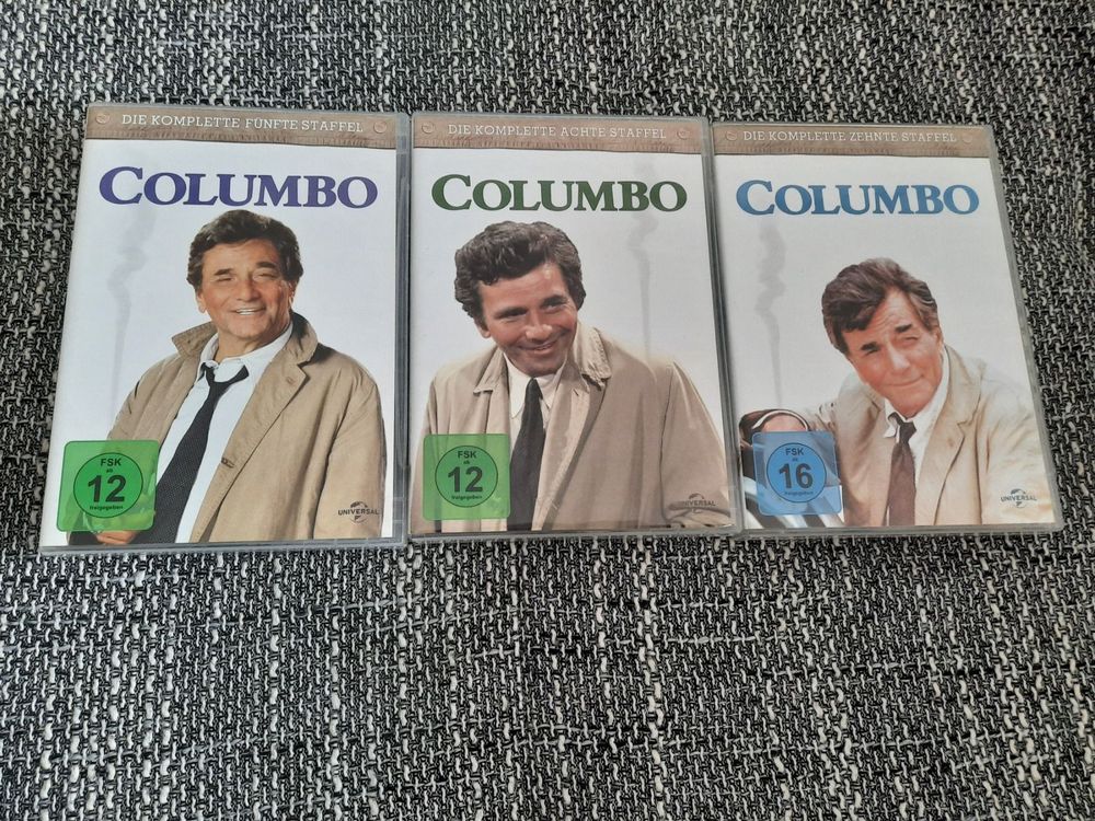 Columbo 5, 8, und 10 Staffel 10×DVD disc Peter Falk Classics  Comprare