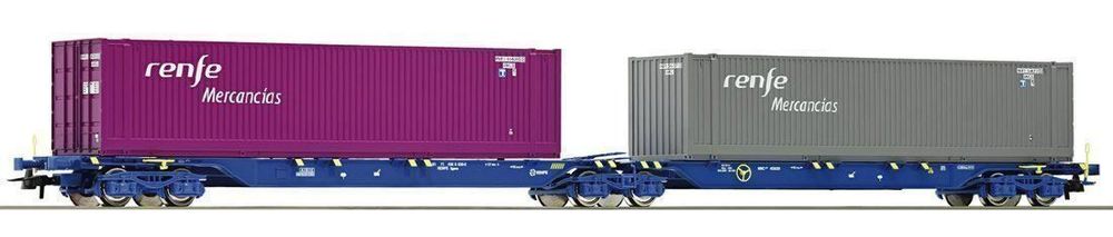 ROCO 76641 Containertragwagen Renfe Ep. AC Achsen 1