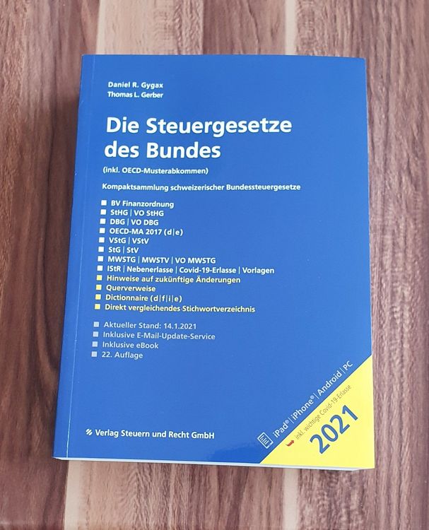 Die Steuergesetze Des Bundes 2021 | Kaufen Auf Ricardo