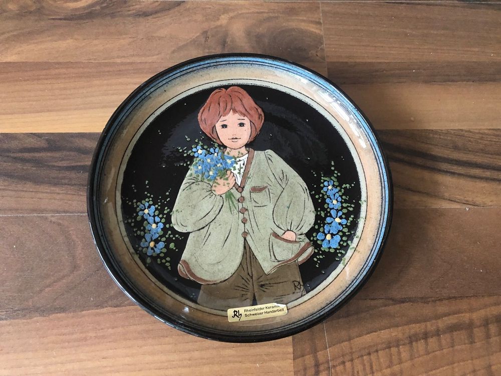 Keramik Wandteller Handarbeit Rheinfelden Kaufen auf Ricardo