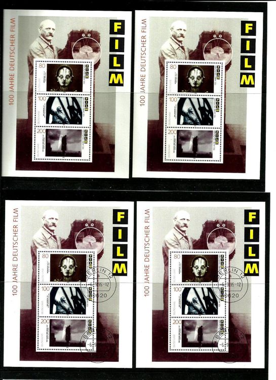 BRD 4 x BLOCK 33 1995 100 Jahre DEUTSCHER FILM Kaufen auf Ricardo