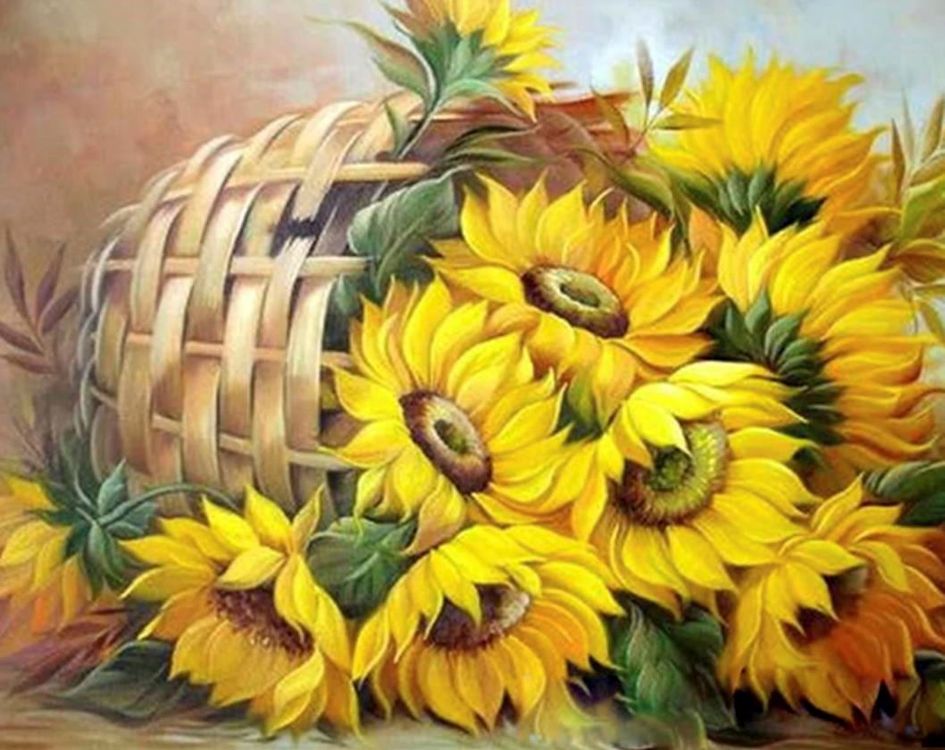 Malen nach Zahlen - Sonnenblumen | Kaufen auf Ricardo