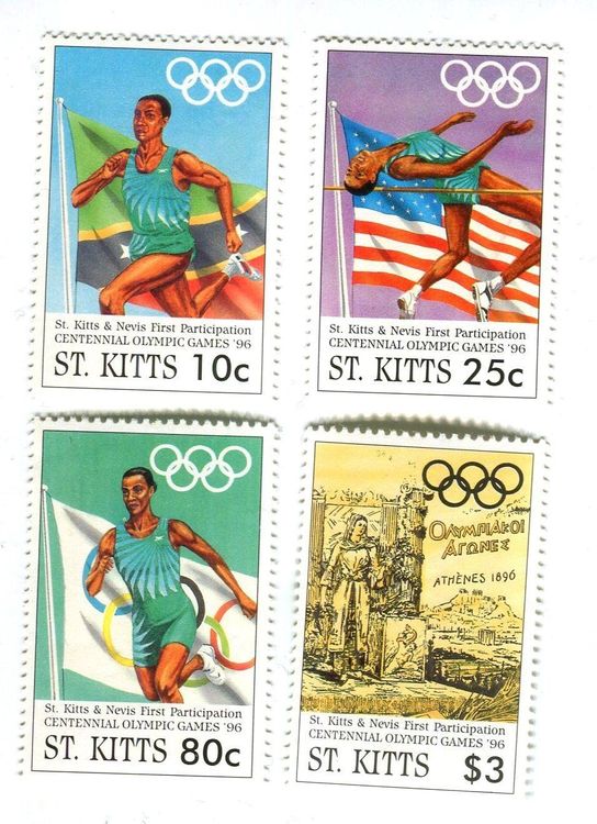 Briefmarken Olympische Spiele St Kitts Kaufen Auf Ricardo