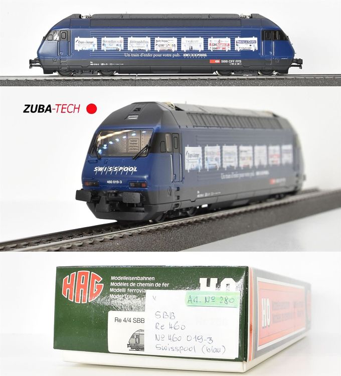HAG H0 - 280 - Locomotive électrique (1) - HAG Re 460 'Sion 2006' neuf
