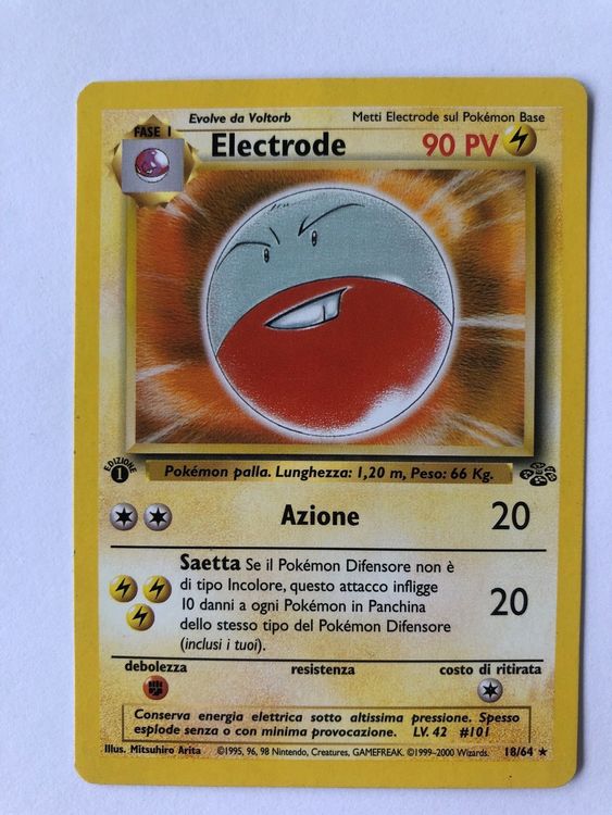 1st Ed. Electrode Lektrobal Pokemon Jungle Dschungel set Kaufen auf