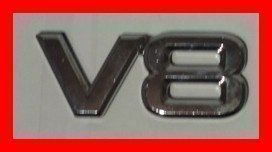 V8 V 8 Aufkleber Batch Aufkleber Chrom 1