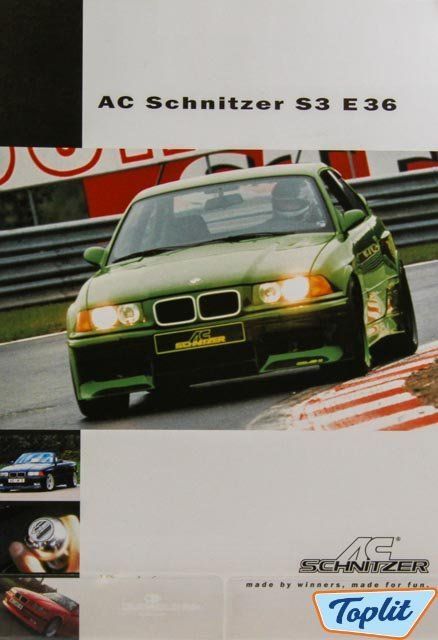 PROSPEKT AC SCHNITZER BMW S3 / E36 ALLE MODELLE - 1990-2000 1