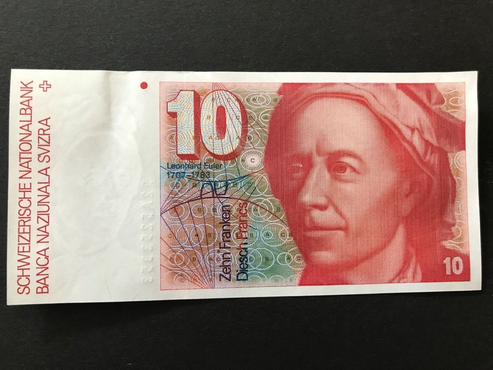 Alte 10 Franken CH-Note 1992 1