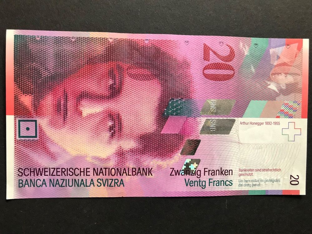 20-Franken-Note der 8. Banknotenserie 1