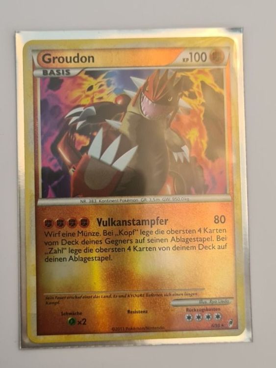 Pokemonkarte Groudon Reverse Holo 6/95 aus Call of Legends Kaufen auf