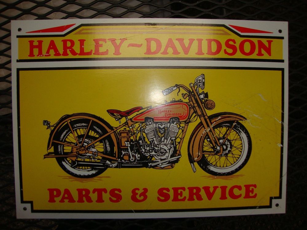Blechschild Oldtimer Kult Motorrad Harley Davidson | Kaufen auf Ricardo